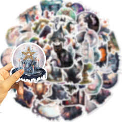 Sticker-Set - 50 Halloween-Hexen