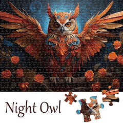 1000 Teile Puzzle - Nachteule