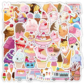 Sticker‑Set - Eiscreme Sommer‑Sticker (10‑50 Stk.)