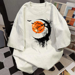 Bügelaufkleber - Punk-Style Mondnacht