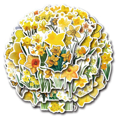 Sticker-Set - Narzissen (10/30/60 Stück)