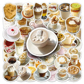 Sticker‑Set - Kaffee & Afternoon‑Tea Sticker (10‑50 Stk.)