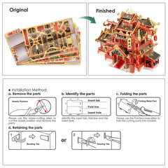 3D Metall-Puzzle - Chinesisches Restaurant