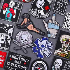 Bügelaufkleber - Schädel