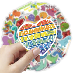 Sticker-Set - Buch-Dinosaurier (10/30/50 Stück)