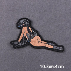 Bügelaufkleber - Schädel