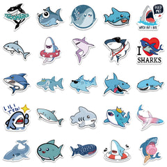 Sticker-Set - 50 Haie