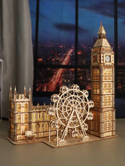 3D Holz-Puzzle - Big Ben mit Uhr