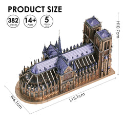 3D Metall-Puzzle - Notre Dame