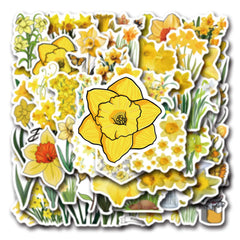 Sticker-Set - Narzissen (10/30/60 Stück)