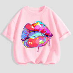 Bügelaufkleber - Rote Lippen