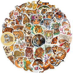 Sticker-Set - Tiger (10/30/50 Stück)