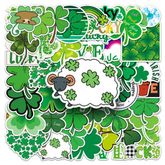 Sticker-Set - Vierblättriges Kleeblatt (10/30/50 Stück)
