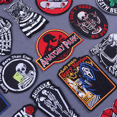 Bügelaufkleber - Schädel