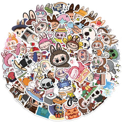 Sticker-Set - 50 Labubu Cartoon