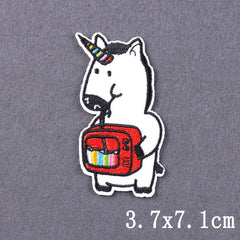 Bügelaufkleber - Regenbogen‑Katze