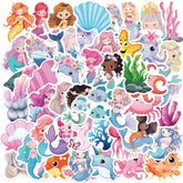 Sticker-Set - 50 Kleine Meerjungfrau