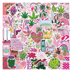 Sticker‑Set - Weed Cartoon‑Sticker (10‑110 Stk.)