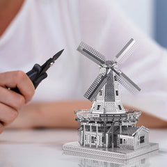 3D Metall-Puzzle - Holländische Windmühle