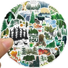 Sticker-Set - 50 Wald und Tiere