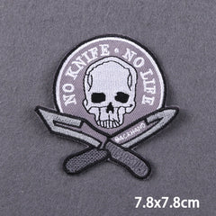 Bügelaufkleber - Schädel