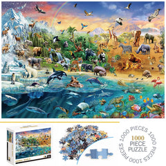 1000 Teile Puzzle - Tierwelt
