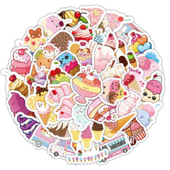 Sticker‑Set - Eiscreme Sommer‑Sticker (10‑50 Stk.)
