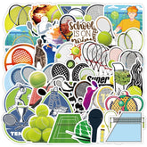 Sticker‑Set - Tennis & Bogensport Fun‑Sticker (10‑50 Stk.)
