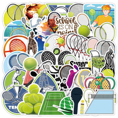 Sticker‑Set - Tennis & Bogensport Fun‑Sticker (10‑50 Stk.)