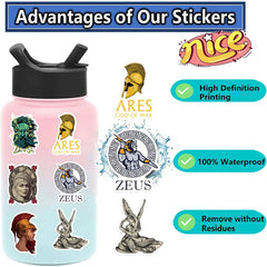 Sticker-Set - 50 Griechische Mythologie