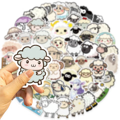 Sticker-Set - Cartoon-Schafe (10/30/50 Stück)
