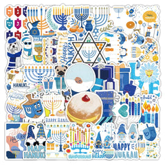 Sticker‑Set - Hanukkah Graffiti‑Sticker (10‑50 Stk.)