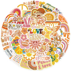 Sticker-Set - 50 Boho Hippie