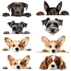 Bügelaufkleber - 15cm Versteckspiel Hund