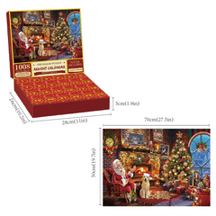 1008 Teile Puzzle - Adventskalender Weihnachten 2024