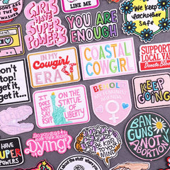 Bügelaufkleber - Power Schrift