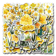 Sticker-Set - Narzissen (10/30/60 Stück)