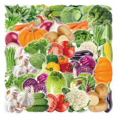 Sticker‑Set - Vegetarische Gemüse‑Sticker (10‑50 Stk.)
