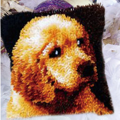 Knüpfset - Hunde 3D Knüpfteppich‑ & Kissen‑Set