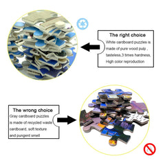 1000 Teile Puzzle - Eule Ölgemälde