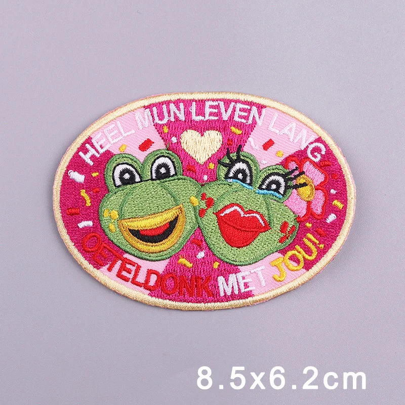 Bügelaufkleber - Frosch