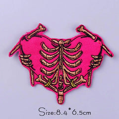 Bügelaufkleber - Schädel