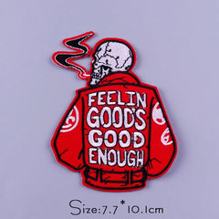 Bügelaufkleber - Schädel