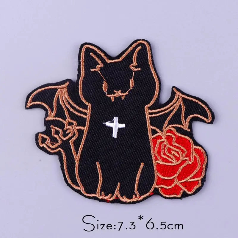 Bügelaufkleber - Schädel