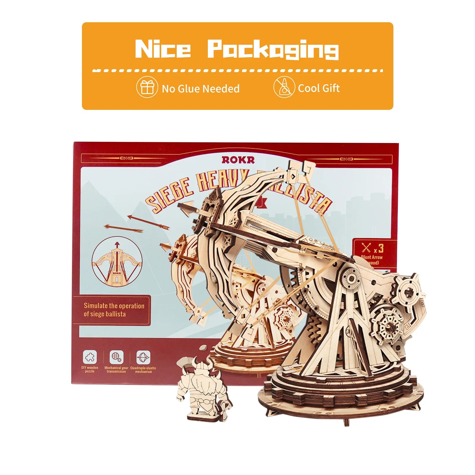 3D Holz-Puzzle - Mittelalterliche Belagerungswaffen