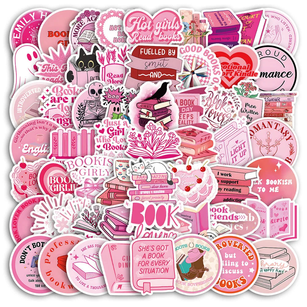 Sticker‑Set - Rosa Girls Aesthetic‑Sticker (10‑60 Stk.)