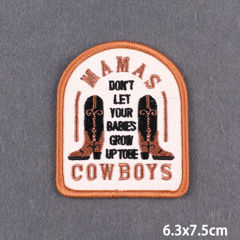 Bügelaufkleber - Cowboy