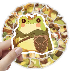 Sticker-Set - Retro-Frösche (10/30/50 Stück)