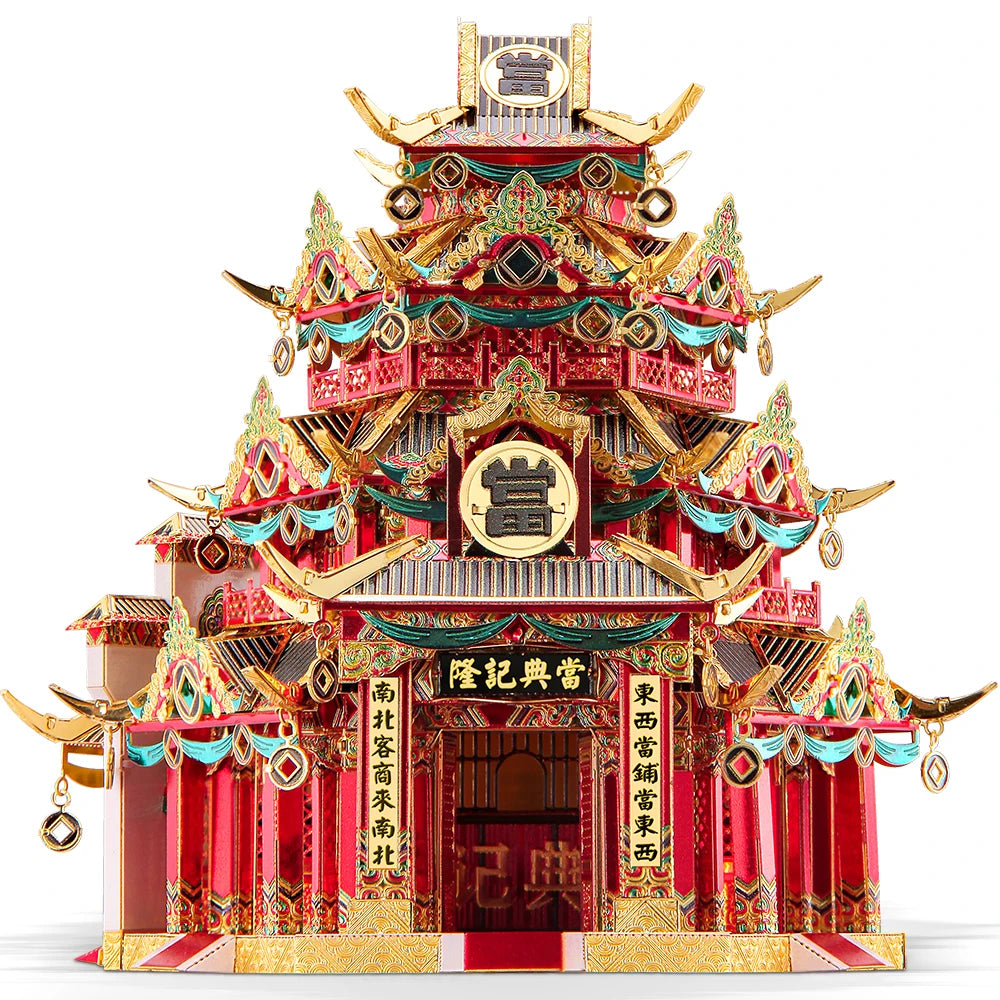 3D Metall-Puzzle - Chinesische Gebäude