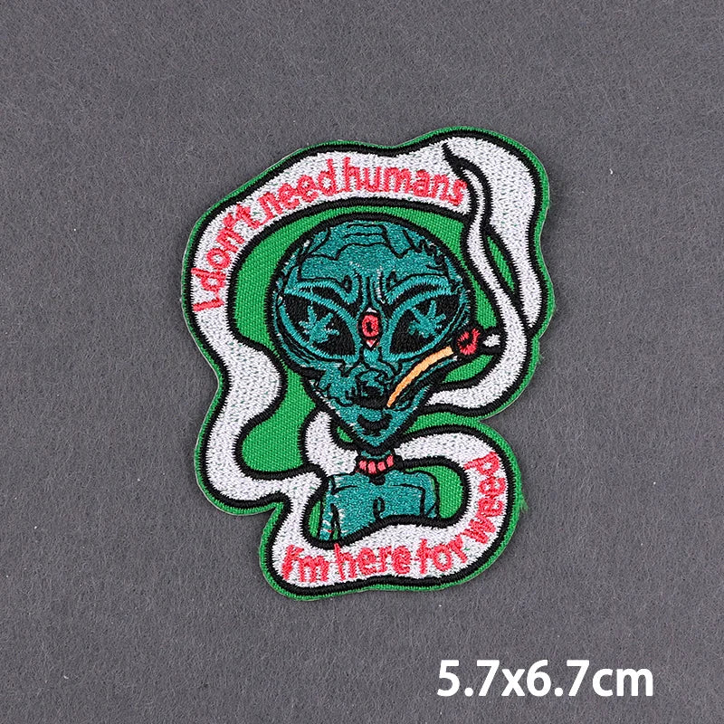 Bügelaufkleber - Alien